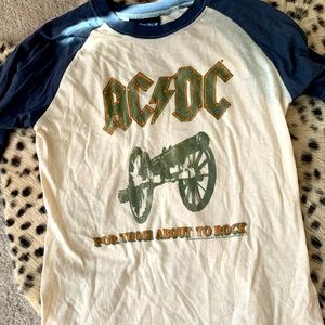 AC/DC baseball tee by Junk Food